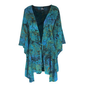 Plus Size Tunic Cardigan with Kimono Sleeve